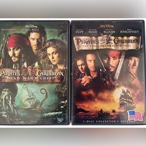 Hostess Pick 🥳💥 Disney Black Pirates of the Caribbean DVD Collection